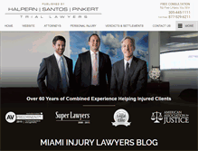 Tablet Screenshot of miamiinjurylawyersblog.com